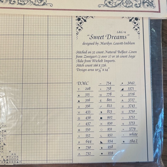 Lavender & Lace THE WEDDING Cross Stitch Pattern Chart LOT of 3 Patterns NWT - Picture 8 of 8